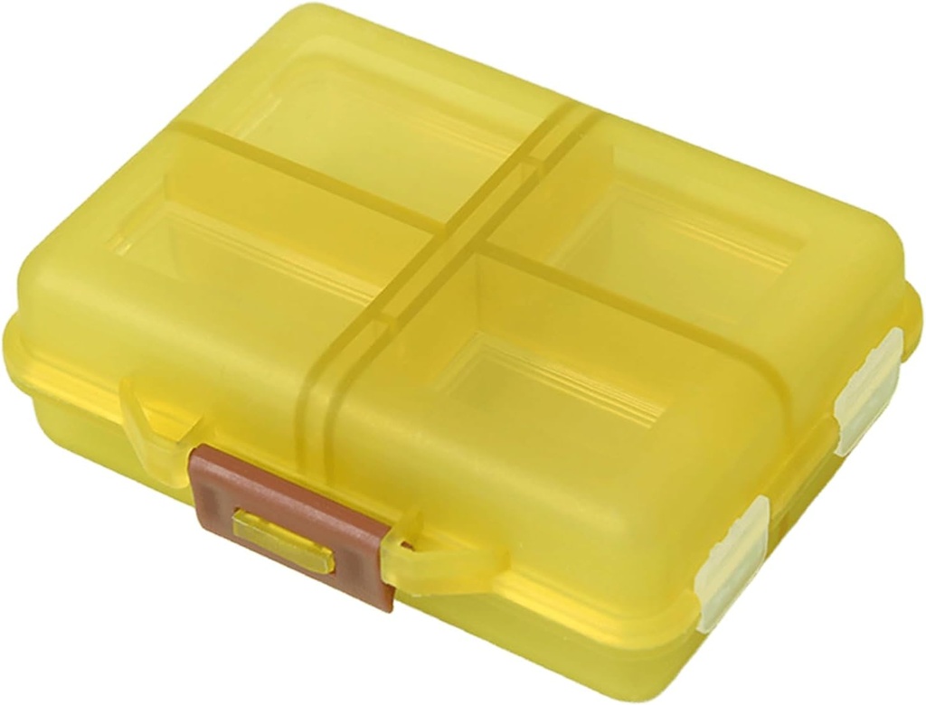 Daily Travel Pill Case Organizer, Small 10 Compartments Medicine Box Dispenser, Compact Purse Portable Pill Reminder Perfect for On-The-Go Storage Vitamin, Fish Oil, Calcium Tablet, Green 6