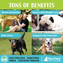Raw Paws Organic Virgin Coconut Oil for Dogs & Cats, 4-oz - Supports Immune System, Digestion, Oral Health, Thyroid - All Natural Allergy Relief for Dogs - Hairball Relief 4