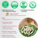 VINATURA MACA Root + DIM Capsules for Women Performance - Hormone Balance, Menopause Support Fertility, Women's Supplement, 60 Vegan Capsules 5