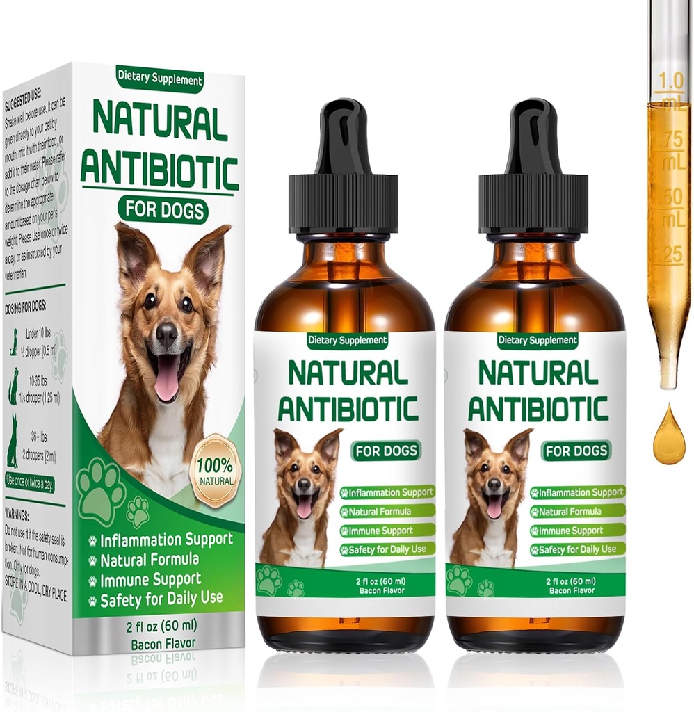 Antibiotics for Dogs,Natural Antibiotics for Dogs,Dog Antibiotic,Pet Antibiotic, Dog Multivitamin, Supports Dog Allergy and Itch Relief,Dietary Supplement,Natural Herbal Supplement