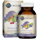 Garden of Life Organics Prenatal Multivitamin with Folate, B6, B12, D3 & Iron – Prenatal Vitamins for Women with Energy Metabolism Support for Healthy Fetal Development, Non-GMO, Vegan, 60 Servings
