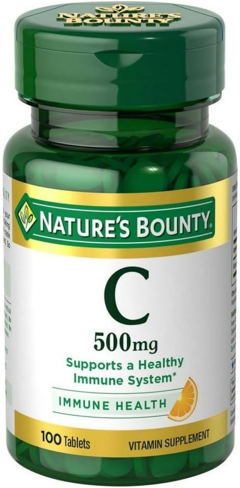 Nature's Bounty Vitamin C 500 mg Tablets 100 ea (Pack of 6)