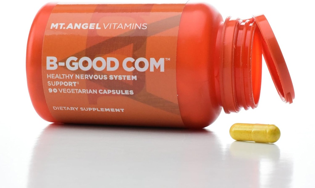Mt. Angel Vitamins - B-Good Com (Vitamin B Complex), Healthy Nervous System Support (60 Vegetarian Capsules)
