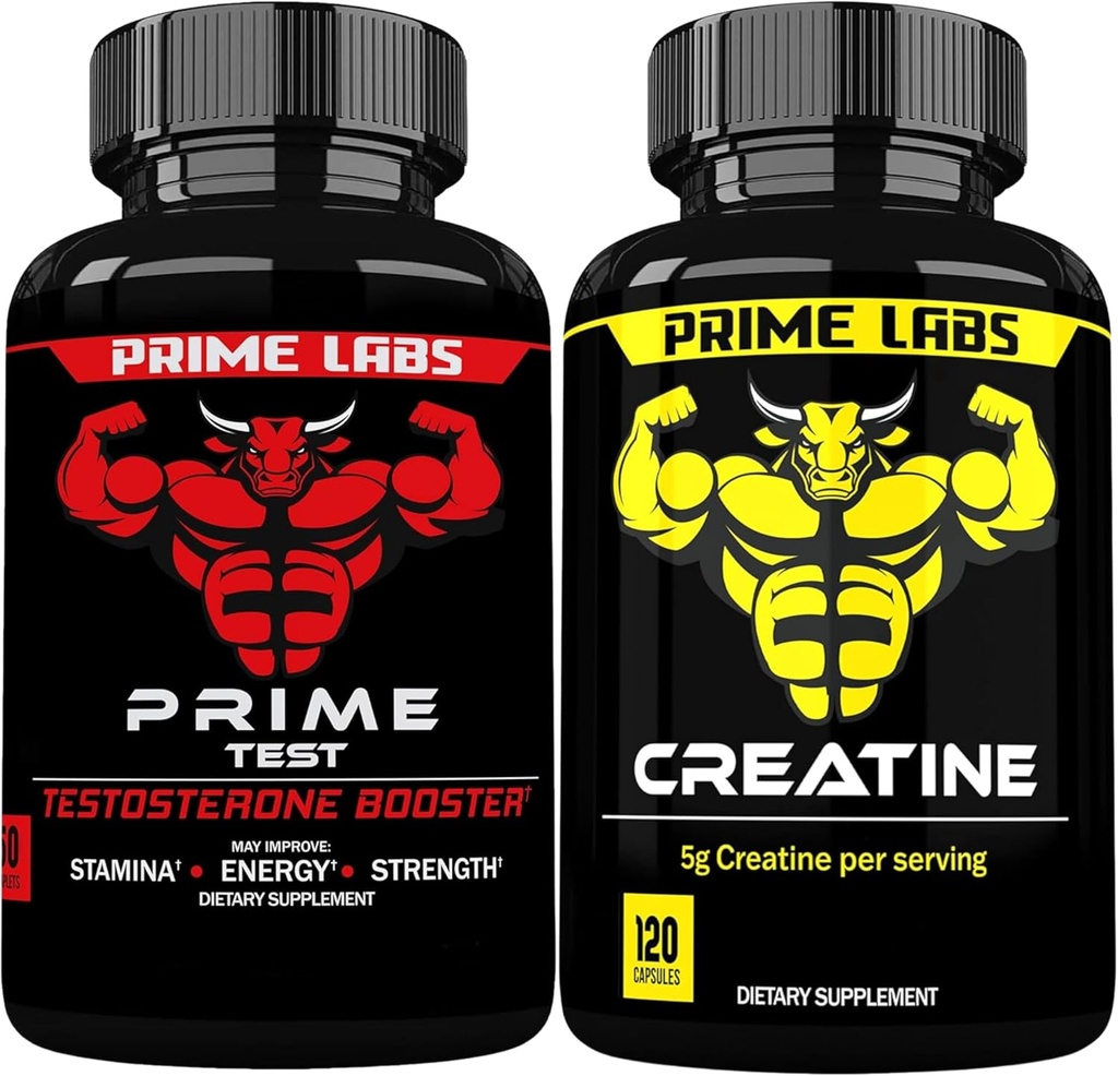 Prime Labs Prime Test + Creatine Capsules