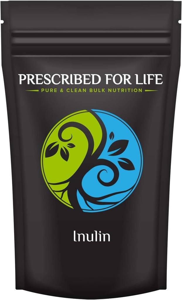 Prescribed For Life Inulin Powder | Prebiotics for Digestive Health | Gluten Free, Vegan, Non-GMO | Jerusalem Artichoke Supplement | Fructo Oligosaccharide FOS Powder (12 oz / 340 g)