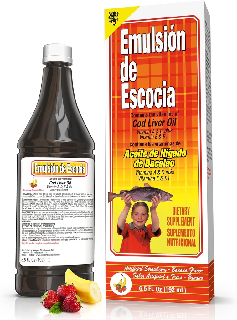 Strawberry/Banana 6.5 Oz. Cod Liver Oil