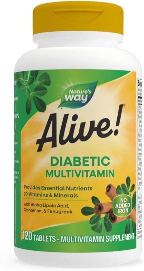 Generic Diabetic multivitamins, 40 Count (Pack of 3)