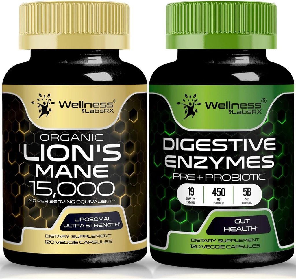 Lions Mane Capsules | Digestive Enzymes Capsules