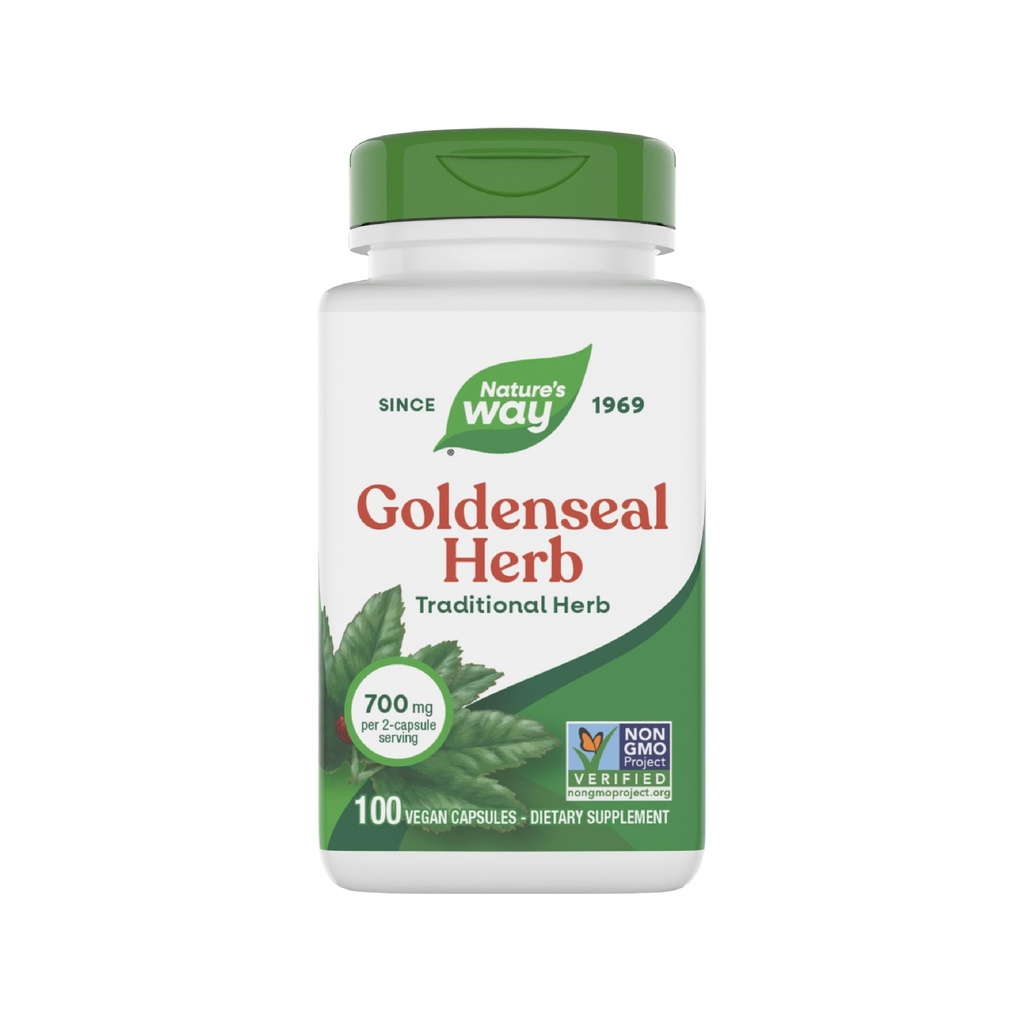 Nature's Way Goldenseal Herb Capsules, 400 mg, 100-Count