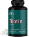 Biotin 10000mcg - Max Strength Biotin Supplement - Hair Skin and Nails Vitamins for Women & Men, Hair Growth Vitamins & Energy Production, Kosher, Non-GMO, 360 Mini Tablets