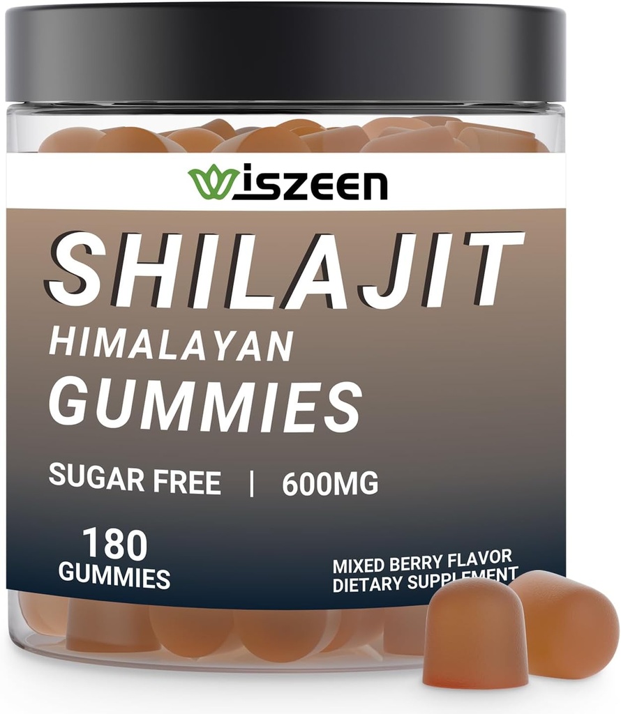 Shilajit Gummies for Men & Women, Sugar Free Shilajit Gummy with Balck Seed Oil
