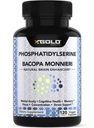 PhosphatidylSerine & Bacopa Monnieri 800 mg 2 in 1 Supplement - Natural Brain Enhancer/Nootropic for Enhanced Focus and Concentration, Memory Support, & Cognitive Function - 120 Vegetarian Capsules