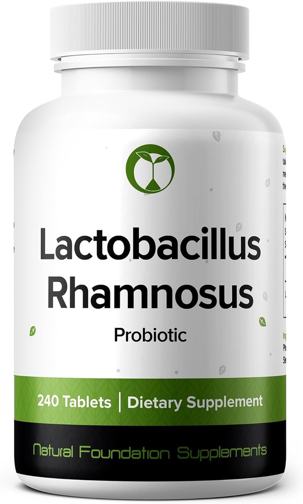 Lactobacillus Rhamnosus Probiotic Supplement 240 Tablets 3 Billion CFU Probiotics for Men & Women Supports Intestinal Digestive & Gut Health (240, Lactobacillus Rhamnosus)