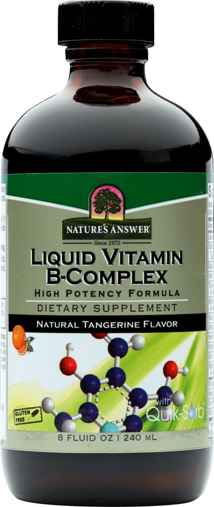 Nature's Answer Liquid Vitamin B-Complex, 8 Ounces each (Value Pack of 5)