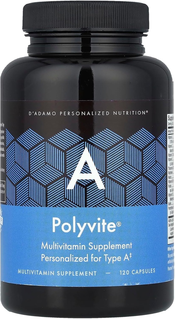 D'Adamo Personalized Nutrition Polyvite A, 120 Count
