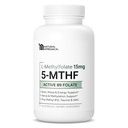 L-Methylfolate 15mg | 5-MTHF (Active B9) with Methyl B12, D3, NAC & Taurine | Premium Methylated Folate Supplement for Daily Use | Mood, Energy & Cognitive Support | 60 Capsules