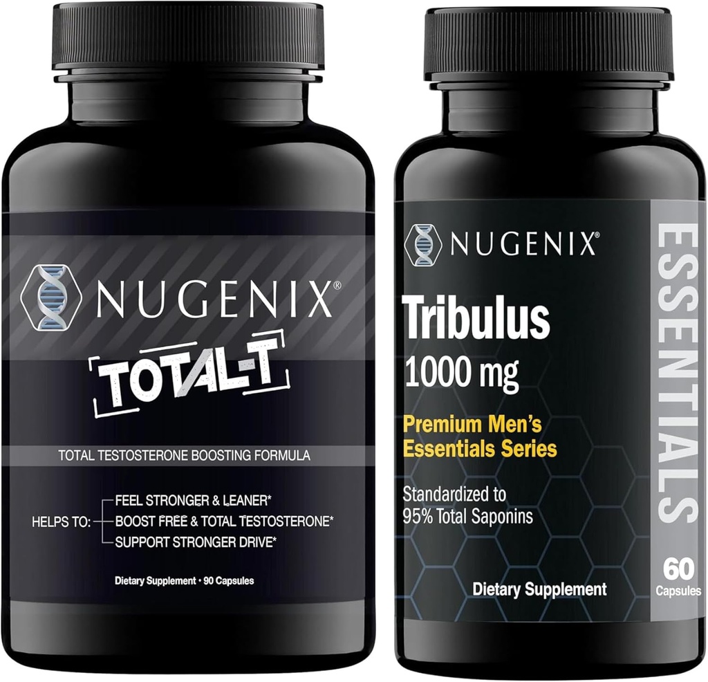 Nugenix Essentials Tribulus Terrestris Extract and Total-T Testosterone Booster for Men