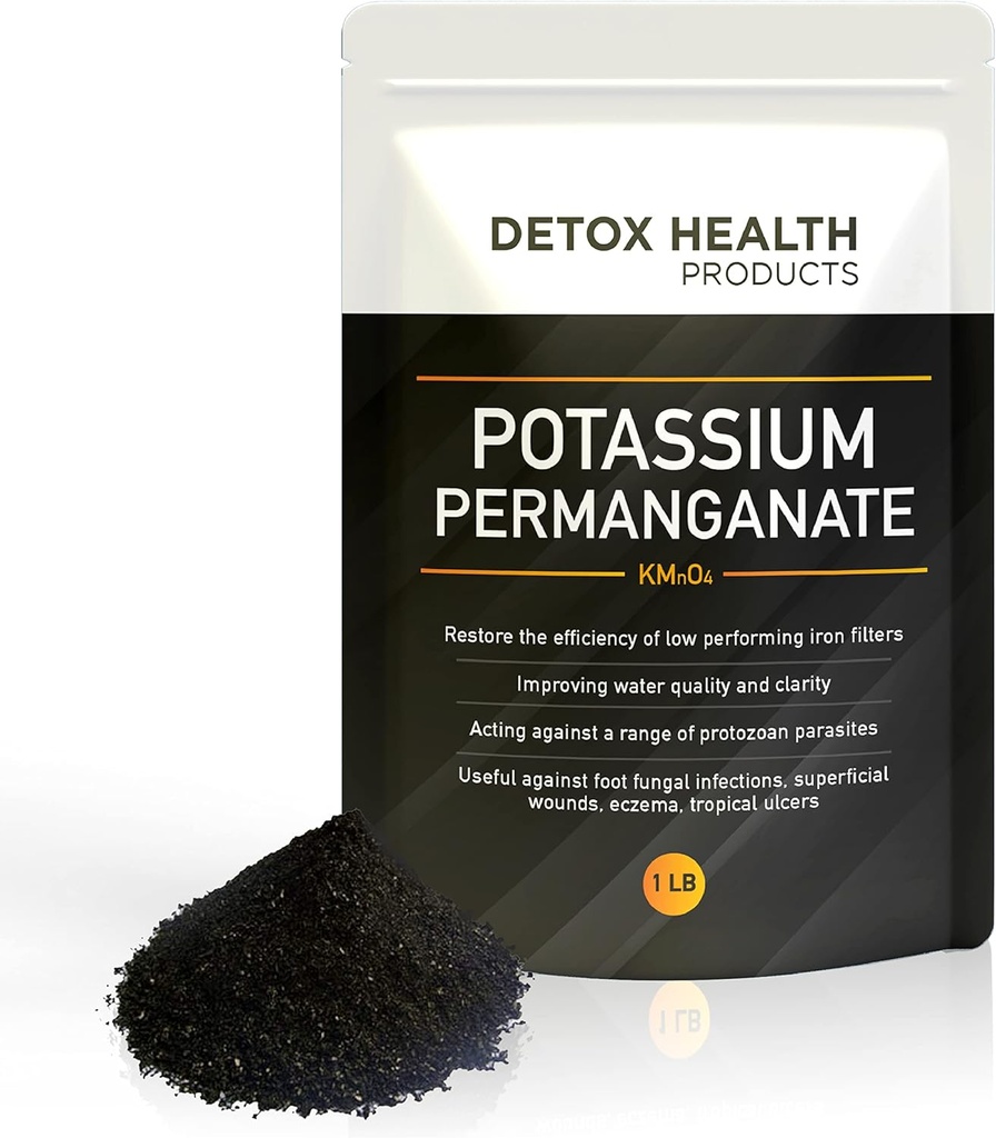 Potassium Permanganet - Free Flowing Powder - Detox Health Products 16 OZ