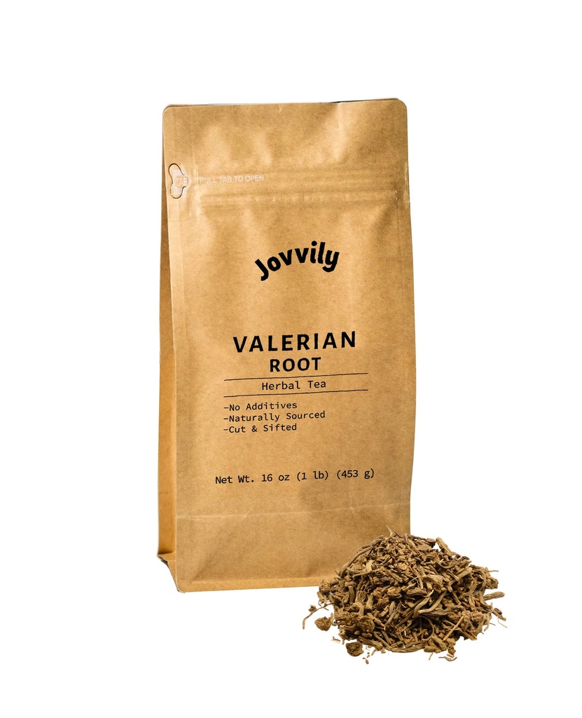 Jovvily Valerian Root - 1 lb - Cut & Sifted - Herbal Tea - No Fillers Or Additives