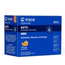 Trace Minerals Hydro Pak Keto - Electrolyte Replenishment Drink Mix – 1000 mg Potassium Plus 70 Supports Energy, Stamina, & Hydration – Orange Flavor – 30 Servings