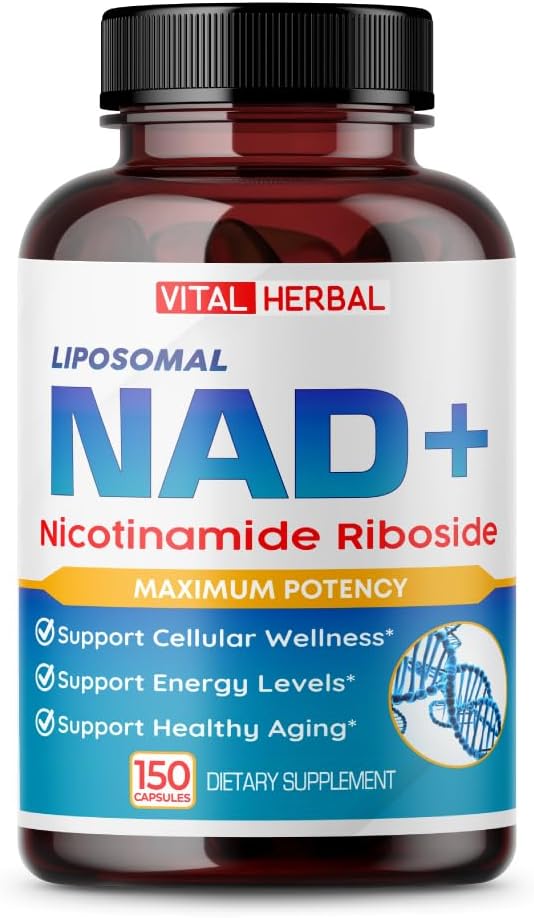 Liposomal Nicotinamide Riboside Complex – NR with Resveratrol, Quercetin & More – 150 Capsules – Made in USA