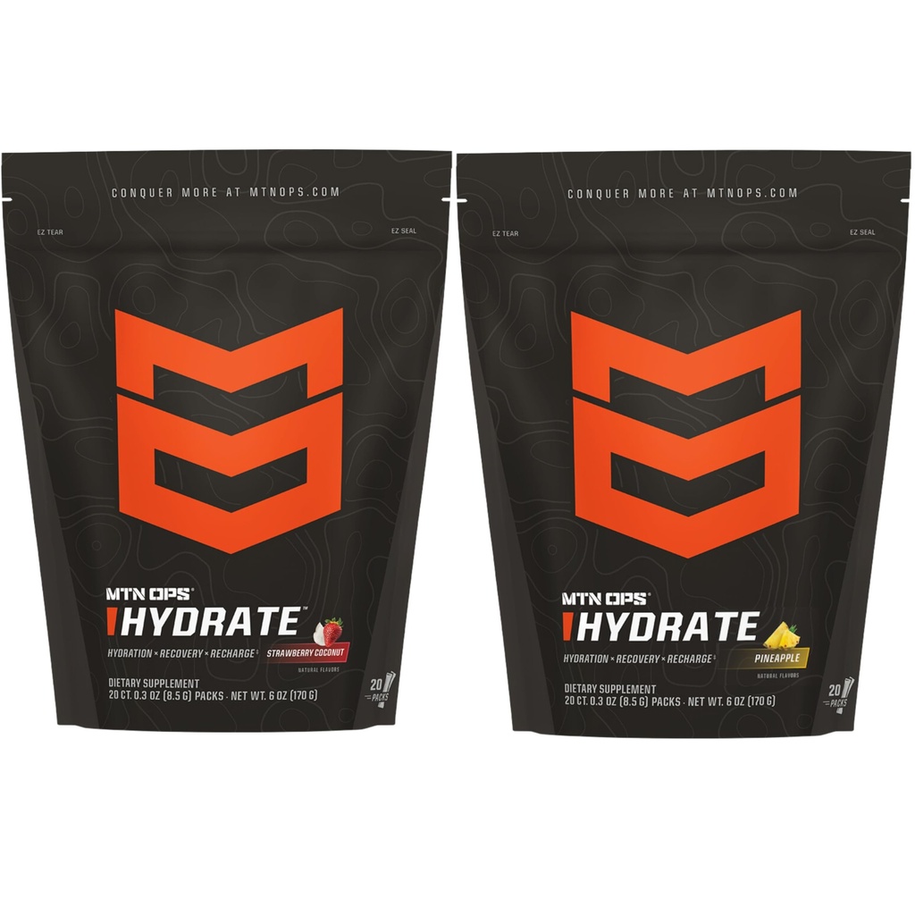 MTN OPS Hydrate Strawberry Coconut + Pineapple Bundle