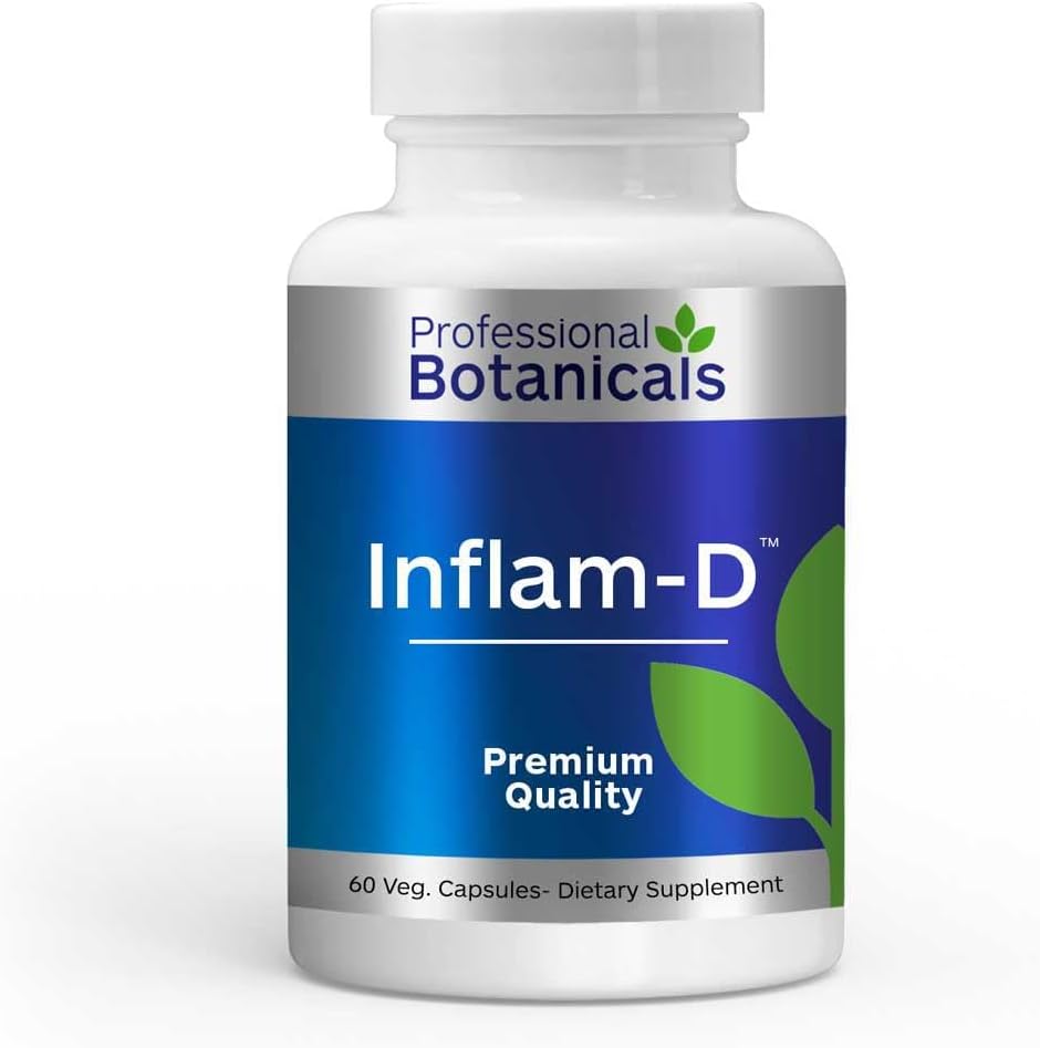 INFLAM-D Advance Joint & Muscle Health Supplement, Non-GMO, Vegan – 60 Capsules