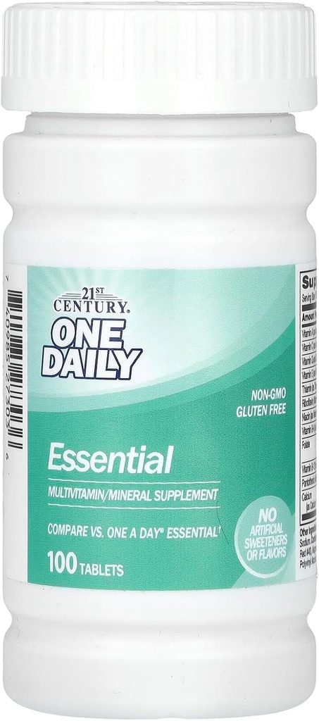 21st Century One Daily Essential Tablets, 100 Count