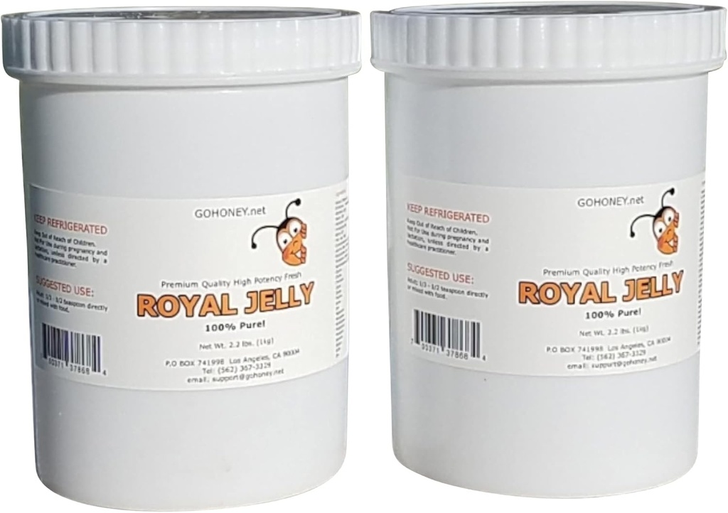 100% Pure Organic Fresh Royal Jelly Nutritious Superfood for Wellness and Beauty (2kg)