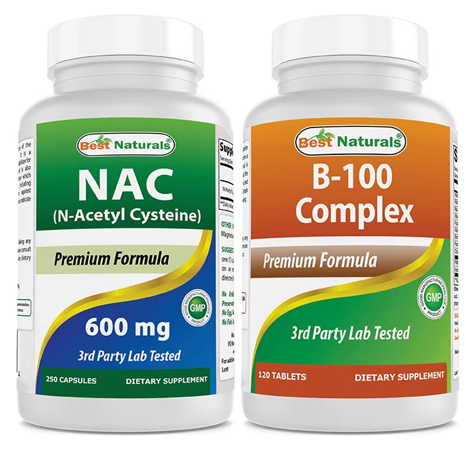 Best Naturals NAC 600 mg & B-100 Complex