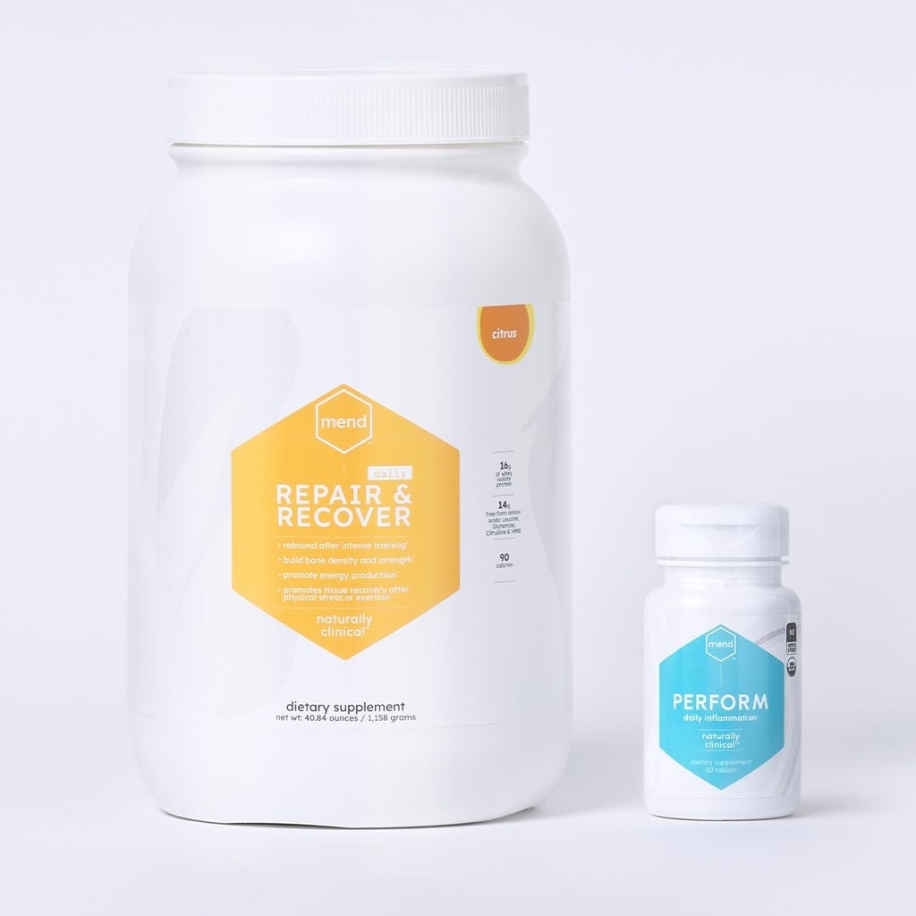 [BRSRMC32AEFWAELV] MEND Joint Health and Recovery Bundle: Perform, Repair & Recover for Active Lifestyles and Healing Support