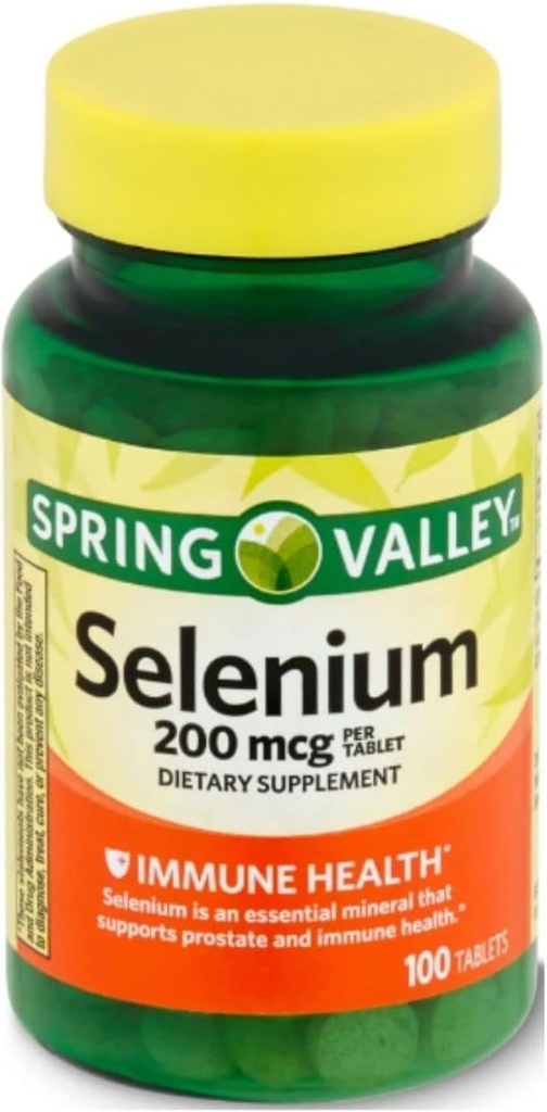 Selenium 200 mcg, 100 Count + VSL Sticker.