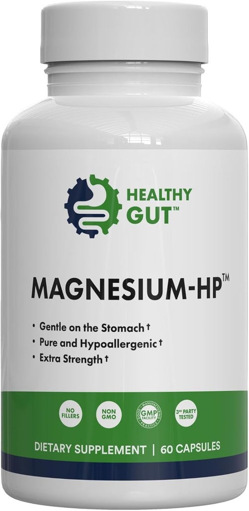 Magnesium-HP | Ultra Pure Glycinate with Zero Fillers | 180 mg Magnesium Glycinate | 60 Servings