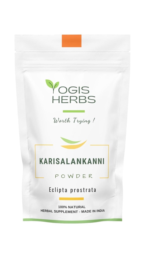 Yogis Herbs Karisalankanni Powder (Eclipta Alba/False Daisy) 1 Lb Fresh & Pure 1 Pound (Pack Of 1)