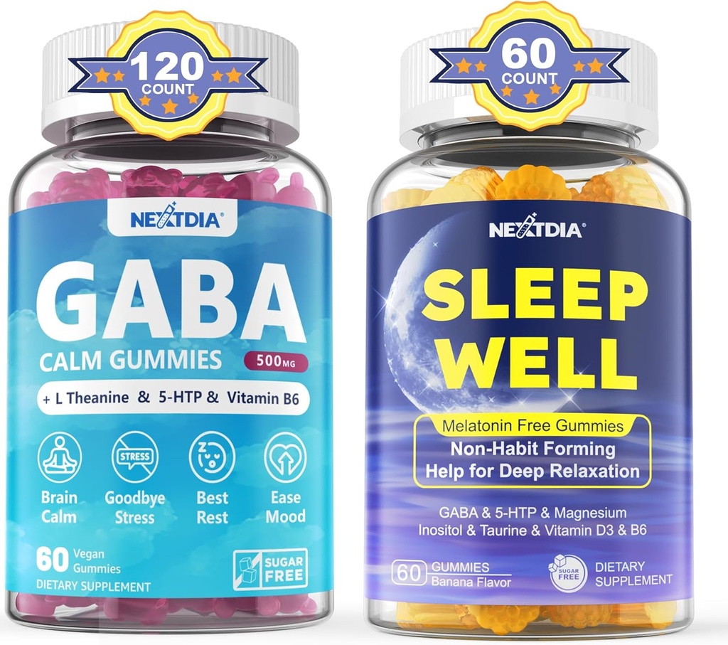 GABA Gummies,Melatonin Free Natural Sleep Gummies