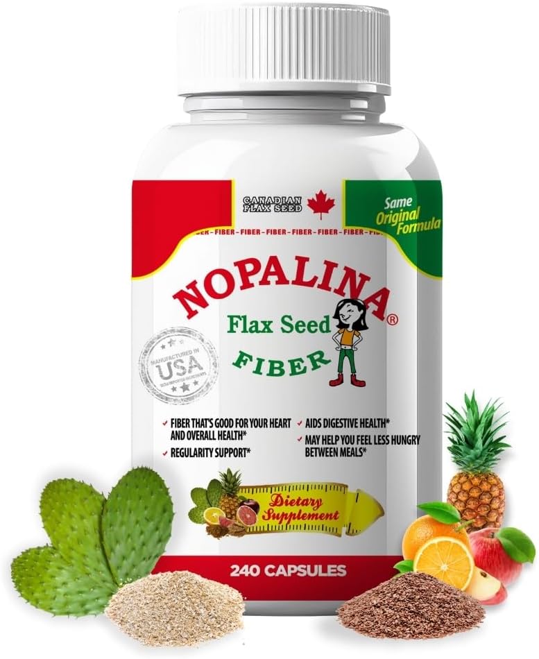 Nopalina Flax Seed Plus Capsules 240 Capsules