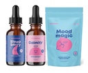 JoySpring SleepBerry Liquid Melatonin, Magnesium Citrate & Glycinate Drops, and Mood Saffron Pixie Stick for Kids