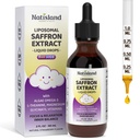 Liposomal Saffron Drops for Kids, Organic Saffron Extract Supplements with Holy Basil, Rosemary for Focus, Attention & Brain Support, Vegan, Alcohol-Free, Strawberry Flavor, 2 FL OZ