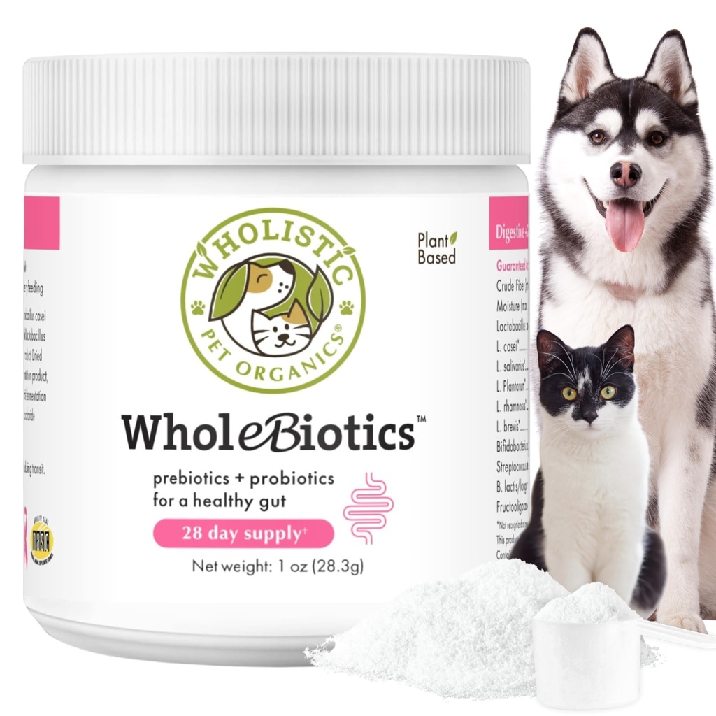 Prebiotics & Probiotics for Dogs & Cats Digestive Health, 1 Oz, 28 Scoops