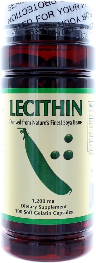 NCB Lecithin 1200 Mg - 100 Soft Gelatin Capsules