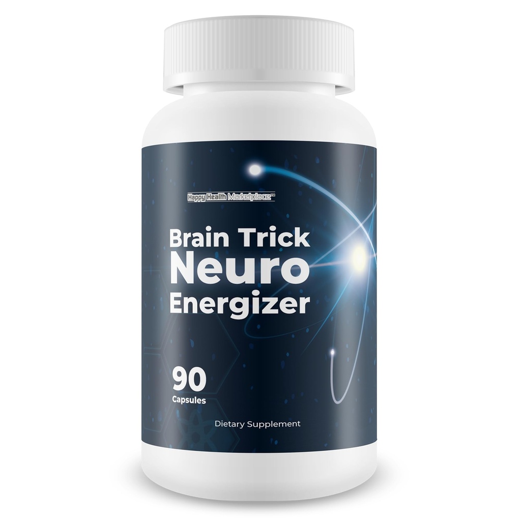 Brain Trick Neuro Energizer Brain Booster - Our Best Brain Focus and Memory Supplements - Focus Iq Supplement - Brain Supplement for Mental Alertness Memory Focus & Concentration - Boost Focus Pills