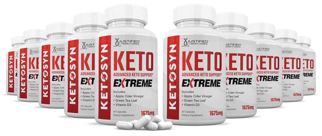 (10 Pack) Ketosyn Keto ACV Extreme Pills 1675 MG Keto Support Blend Capsule Alternative to Keto ACV Gummies Formulated with Apple Cider Vinegar Extra Virgin Olive Oil Powder Green Tea 600 Capsules