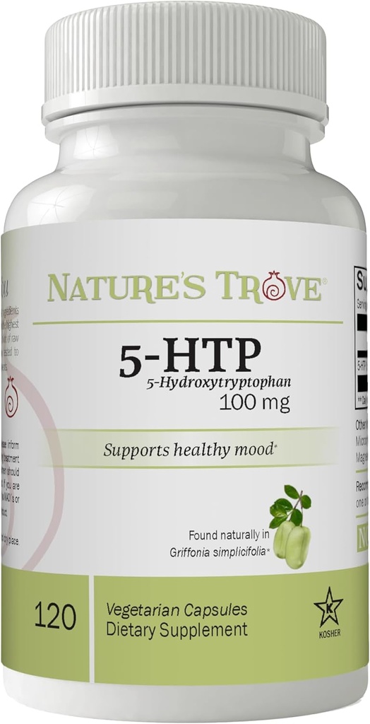 Nature's Trove 5-HTP 100mg 120 Vegetarian Capsules