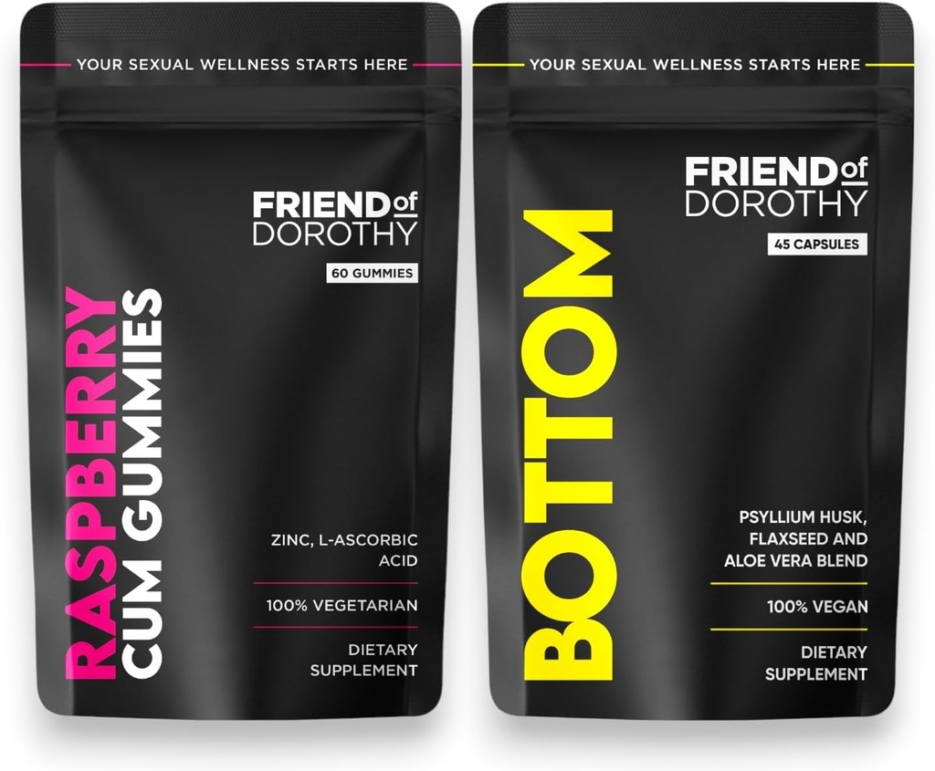 Digestive Wellness & Vitality Bundle - Improve Your Confidence and Support Male Vitality - 45 Fiber Capsules & 60 CM Gummies