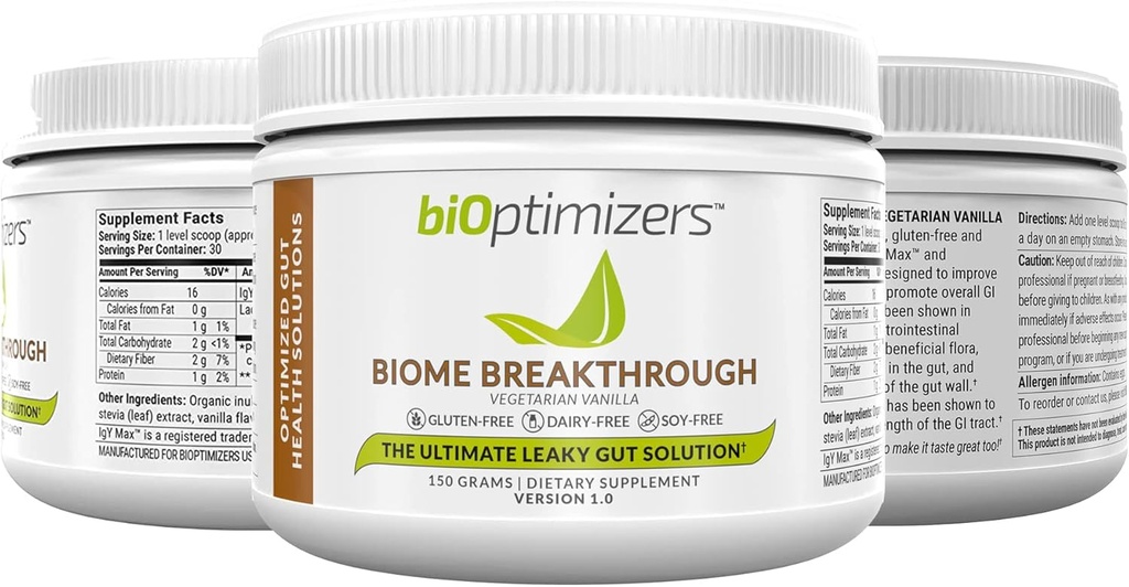 BiOptimizers The Ultimate Gut Health Stack - Chocolate, Promotes and Levels Gut Health