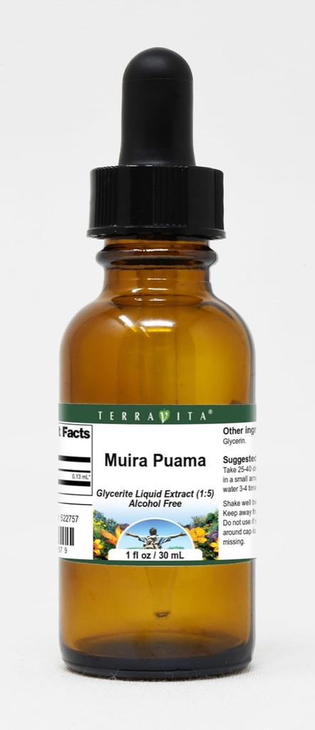 Muira Puama Glycerite Liquid Extract (1:5) - No Flavor (1 oz, ZIN: 522757) - 2 Pack