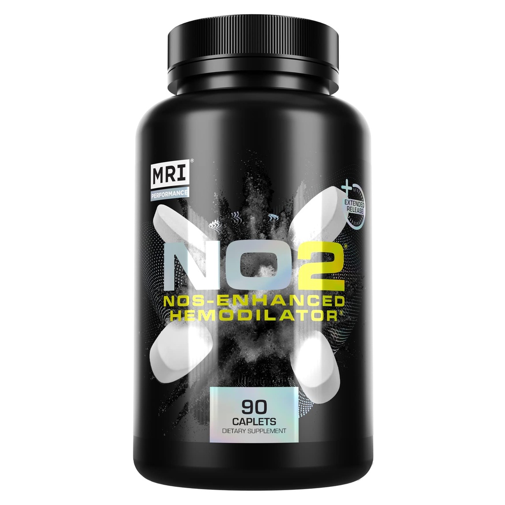 MRI Performance NO2 Nitric Oxide Booster, Original Formula with 3,000mg L-Arginine & AAKG, Nitric Oxide Production, Healthy Blood Pressure & Heart Health (90 Caplets)