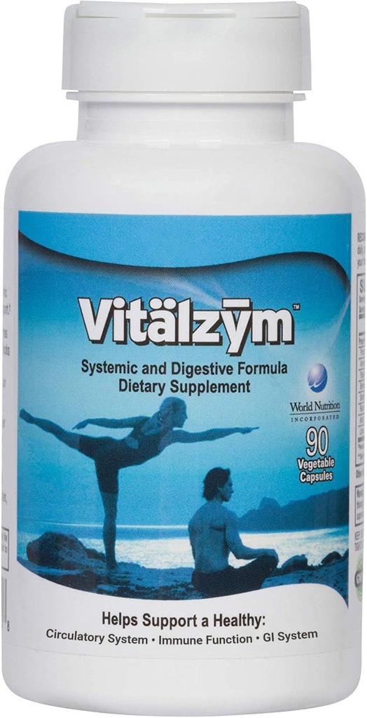Digestive Enzymes for Gut Health | Proteolytic Systemic Multi Enzymes with Serrapeptase for Women and Men | Helps Increase Blood Flow and Maintain Digestive Health (90 Capsules)