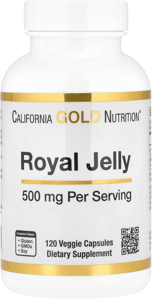 California Gold Nutrition Royal Jelly, 500 mg, 120 Veggie Capsules