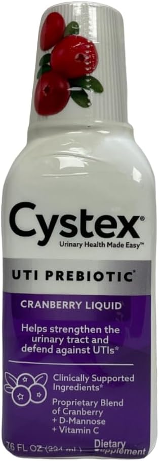 [BRSWKFQRONYA4DLM] Cystex Liquid Cranberry Complex Supplement - 7.6 oz. (3 Pack)